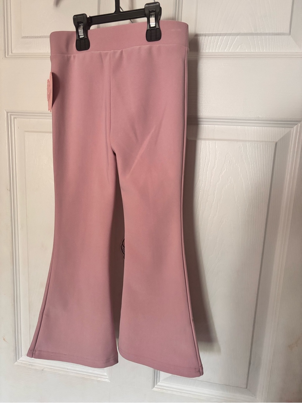shosho Dusty Pink Flared Girls Leggings